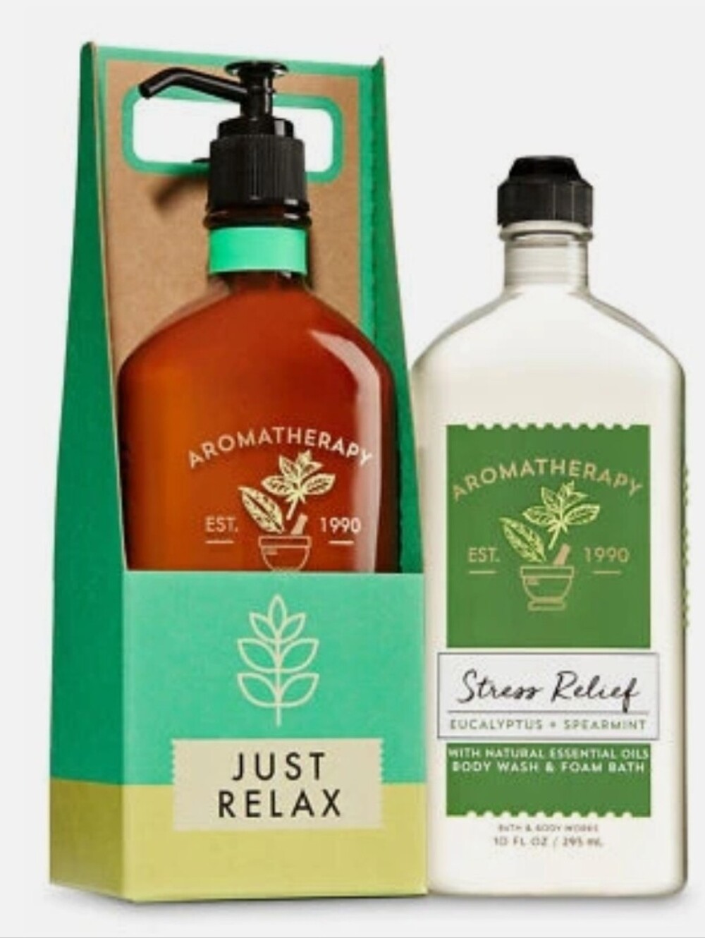 Bath & Body Works Aromatherapy Stress Relief EUCALYPTUS + SPEARMINT Wash/ Lotion